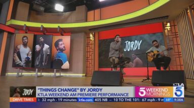 Jordy performs his brand new single 'things change'