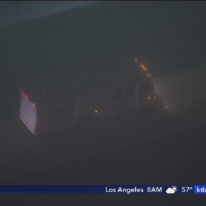LAPD in pursuit of 35-foot RV in Los Angeles