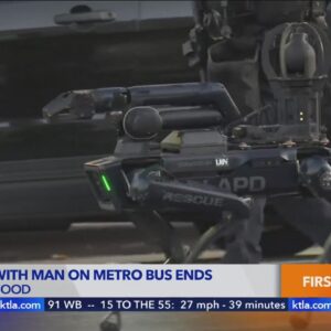 LAPD robot dog helps end standoff on Metro bus