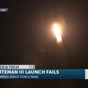 Minuteman test launch in Vandenberg SFB fails