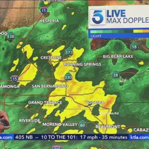 More rainfall expected across Southern California