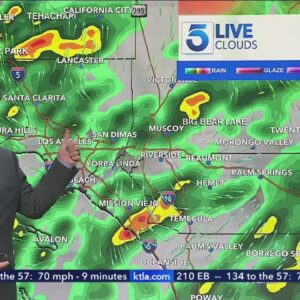 Much-anticipated rain begins to soak Southern California  
