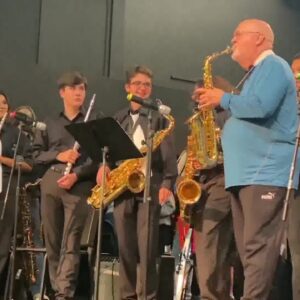 Musicians including Tom Scott mentor students at Jazz Festival