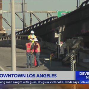 10 Freeway in L.A. could reopen in 3 to 5 weeks; no demolition necessary, Newsom says