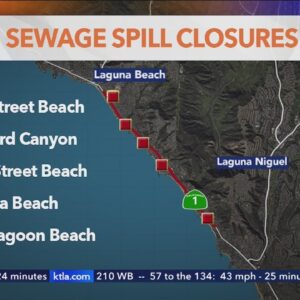O.C. beach closed after 100K gallons of sewage spilled
