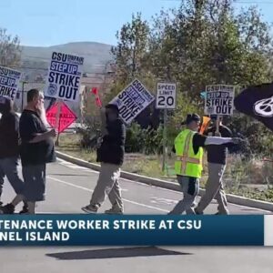 Trades Workers from Teamsters go on strike— demand fair pay at Cal State Channel Islands ...