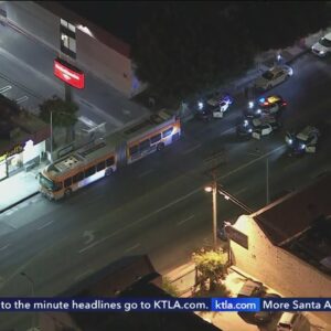 Police investigating reports of armed man on Metro bus in Hollywood 