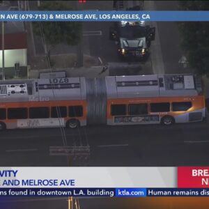 Police respond to reports of armed man on Metro bus in Hollywood