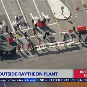 Pro-Palestinian protesters target Raytheon in El Segundo