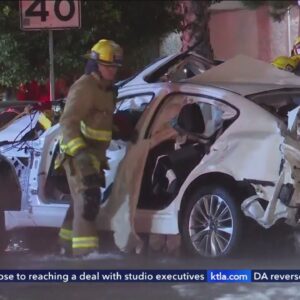 L.A. officer killed, SBSD deputy injured in crash involving suspected drunk driver