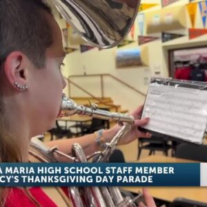 SANTA MARIA HIGH SCHOOL BAND DIRECTOR MACY'S THANKSGIVING DAY PARADE