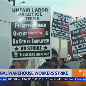 Smart & Final warehouse workers take to picket lines