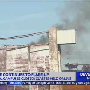 Tustin schools closed again Tuesday amid hangar fire