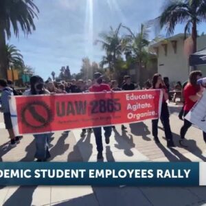 UCSB Academic Workers Rally