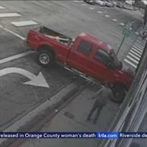 Video captures truck smashing into West Hollywood barbershop