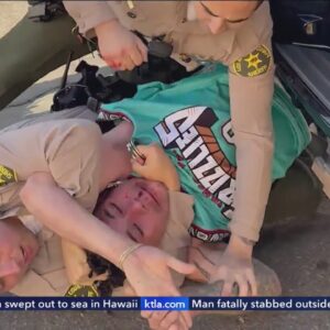 Video shows L.A. County deputy punching amputee during violent arrest