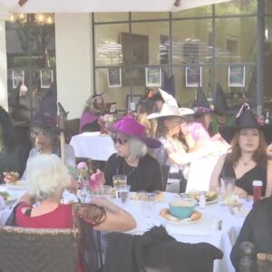 Witches fly in for special lunch