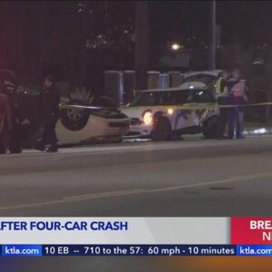 1 dead, several injured after four-car crash in Sun Valley