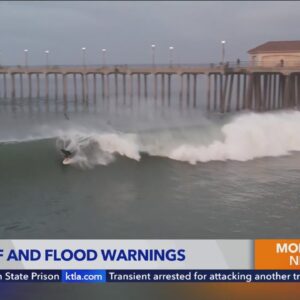 Dangerous surf peaks along Southern California coast