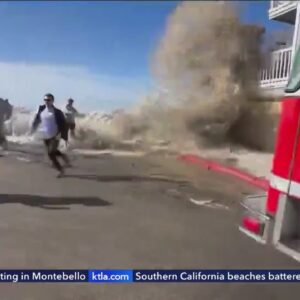 Dangerous surf pummeling Southern California beaches