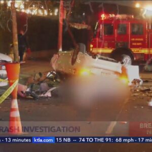 Driver killed, 4 injured in violent Sun Valley multi-vehicle crash