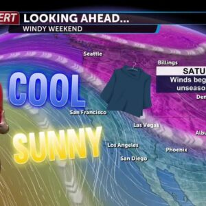Drying out, gusty winds expected Friday