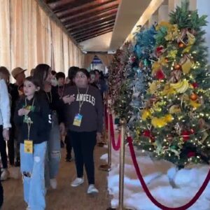 People are flocking to see “Christmas Around the World” at the Reagan Library