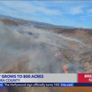 Evacuations ordered as wildfire erupts in Ventura County