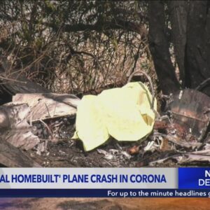 'Experimental homebuilt' plane crashes in Corona