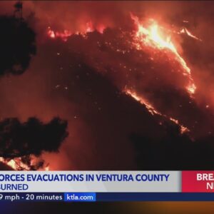 Fire crews making progress on wind fueled South Fire in Ventura County 