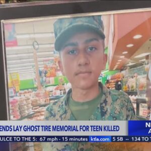 Ghost tire memorial held for teen killed in crosswalk
