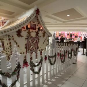 Giant gingerbread house makes Chumash Casino lobby smell delicious