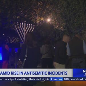 Hanukkah celebrations amid rise in antisemitic incidents