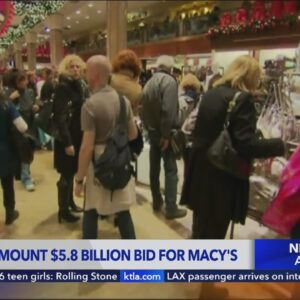 Investment group making bid for Macy's
