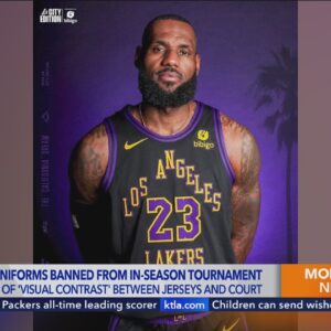 Lakers' black uniforms banned from in-season tournament