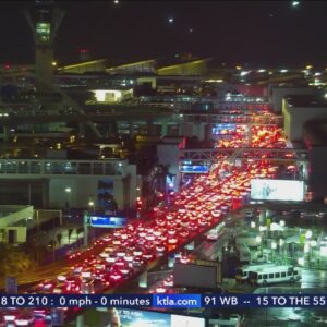 Major holiday travel rush at LAX Airport is underway