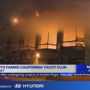 Massive fire destroys 60s-era yacht club in Marina del Rey