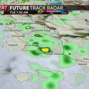 Off and on rain showers will continue on Tuesday