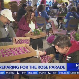 Rose Parade preparations near finish line as New Year's Day draws closer