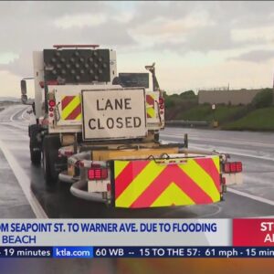 PCH closed in Huntington Beach due to flooding