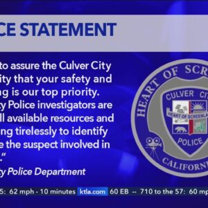 Police searching for sex assault suspect in Culver City