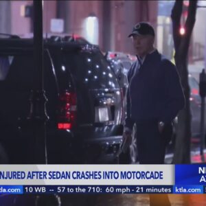 President Biden uninjured after sedan crashes into motorcade