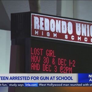 Redondo teen arrested with a loaded gun at school