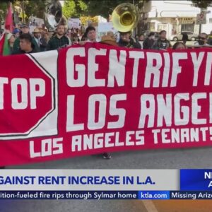 Residents march against proposed rent hikes in L.A.