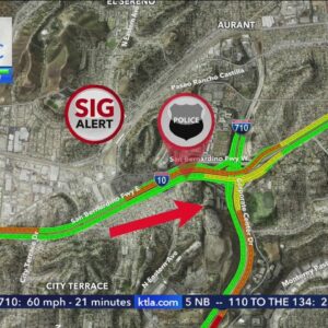 Shooting investigation blocks lanes of 10 Freeway