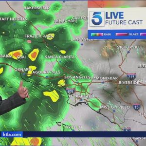 Slow-moving system to bring rain through Friday