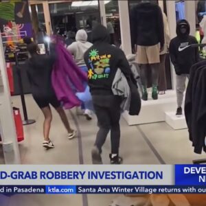 Smash-and-grab thieves hit mall in Santa Anita