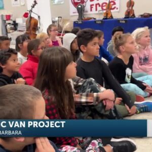 The Santa Barbara Symphony’s Music Van visits Buena Vista Elementary in Lompoc