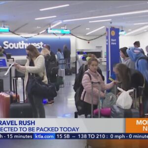 The holiday rush to airports and highways is underway