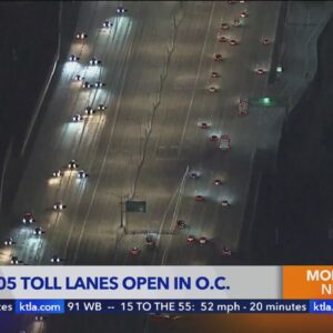 Toll lanes open on 405 Fwy in Orange County